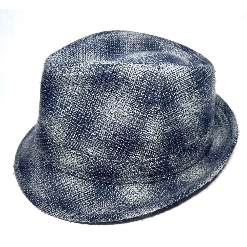 John Bartlett Statements Gray Plaid Fedora One Size Fits Most